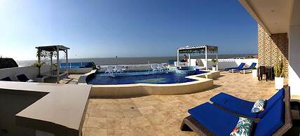6mb-1 Mansion In Cartagena On The Beach With Air Conditioning And Wifi