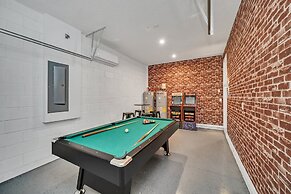 Modern Decor With Themed Rooms, With Retro Game Room and Huge Pool in 