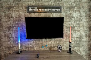 Modern Decor With Themed Rooms, With Retro Game Room and Huge Pool in 