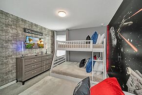 Modern Decor With Themed Rooms, With Retro Game Room and Huge Pool in 