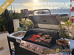 Sunshine Deluxe 80m2 Apartment With Pool, 50 m2 Garden Lounge and Outd