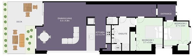 Elegant stunning marina views