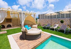 Blue Stone Pool Villa Crete Sea View