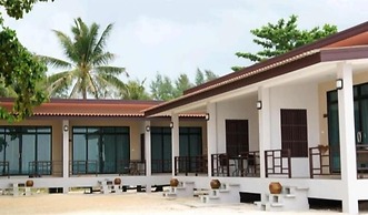 Crystal white sand resort