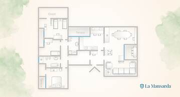 La Mansarda in Como With 3 Bedrooms and 2 Bathrooms