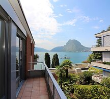 Lugano Blue Marine On Lake Shore