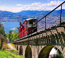 Lugano Blue Marine On Lake Shore