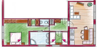 Apartment Anblick - Lake and Mountain View