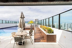 Lindo Flat no Beach Class Santa Maria em Boa Viagem
