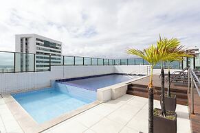 Lindo Flat no Beach Class Santa Maria em Boa Viagem