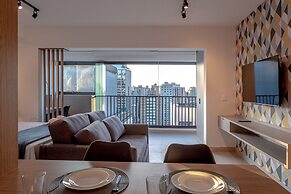 Studio com piscina aquecida e AC