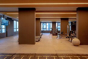 Studio com piscina aquecida e AC