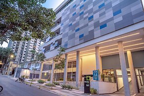 Studio com piscina aquecida e AC