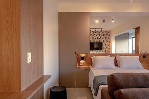 Studio com piscina aquecida e AC