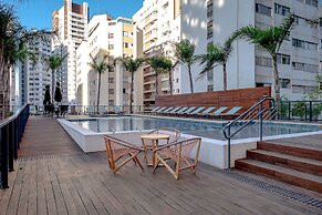 Studio com piscina aquecida e AC