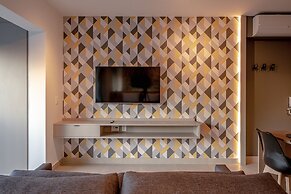 Studio com piscina aquecida e AC