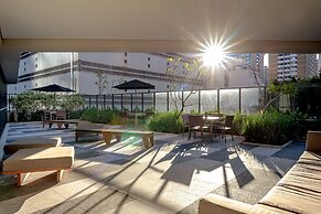 Studio com piscina aquecida e AC