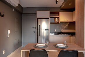 Studio com piscina aquecida e AC