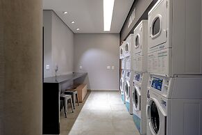 Studio com piscina aquecida e AC