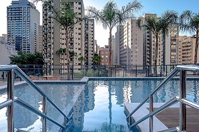 Studio com piscina aquecida e AC