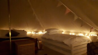 6m xl Bell Tent With log Burner, Near Whitby