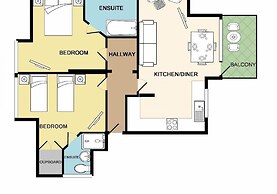 Brunswick Fab Pad - 2 Bedroom 2 Bathroom Garden View Balcony