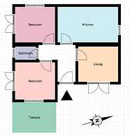 Villa Kiki in Corfu With 2 Bedrooms and 1 Bathrooms