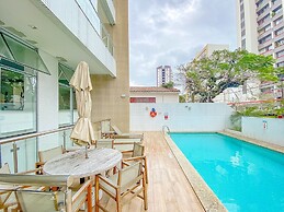 BR06 Quarto e Sala - 550m Praia da Barra