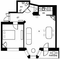 1br apartment with balcony and sea view