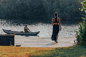 Lovely Lakeside Villa With Large Pool Poolside Dining