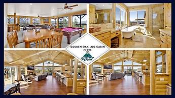 2206-golden Oak Log Cabin 7 Bedroom Home by RedAwning