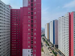 Modern Look And Comfortable 2Br Green Pramuka City Apartment