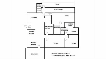Beachy Sisters B 4 Bedroom Duplex