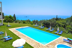 Studio Apartments With Pool Panorama sea View Pelekas Beach Corfu