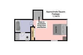 Snowy Peak Views From Living Room, 2 Parking Spaces, Walk To Ski 1 Bed