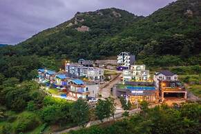 Heart Blue Road Town Pension