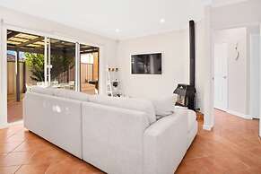 Idyllic Modern Scarborough Home Fireplace BBQ