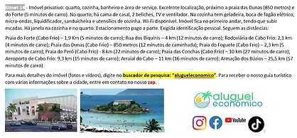Cabo Frio - Braga - Aluguel Economico
