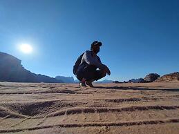 Glamping at wadi rum under the sun