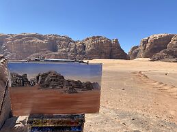 Glamping at wadi rum under the sun