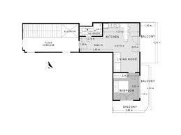 Sanders Arch - Smart 1-bdr Apt w Balcony