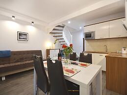 Duplex Apartments 300 m From the Sea. Living Room, 2 Bedrooms, own Ter