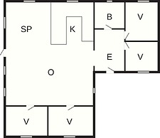 8 Person Holiday Home in Romo