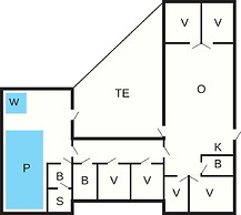 14 Person Holiday Home in Vaeggerlose