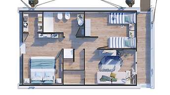 Tranquil Marina Azzurra Resort House Boat 2 Bedroom Sleeps 6