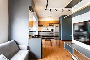 Skyline da cidade em Resort paradisíaco