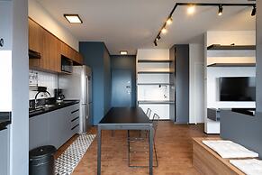 Skyline da cidade em Resort paradisíaco