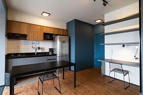 Skyline da cidade em Resort paradisíaco