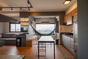 Skyline da cidade em Resort paradisíaco