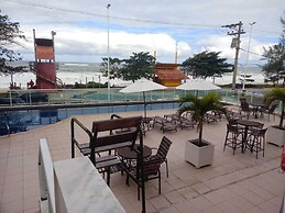 Flat pé na areia com vista internet e ar